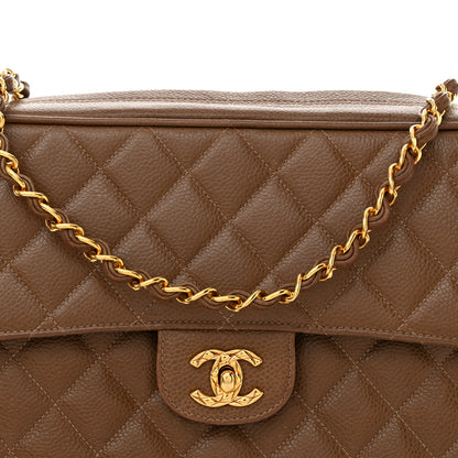 Chanel Caviar Quilted Camera Case Brown 10 of 15