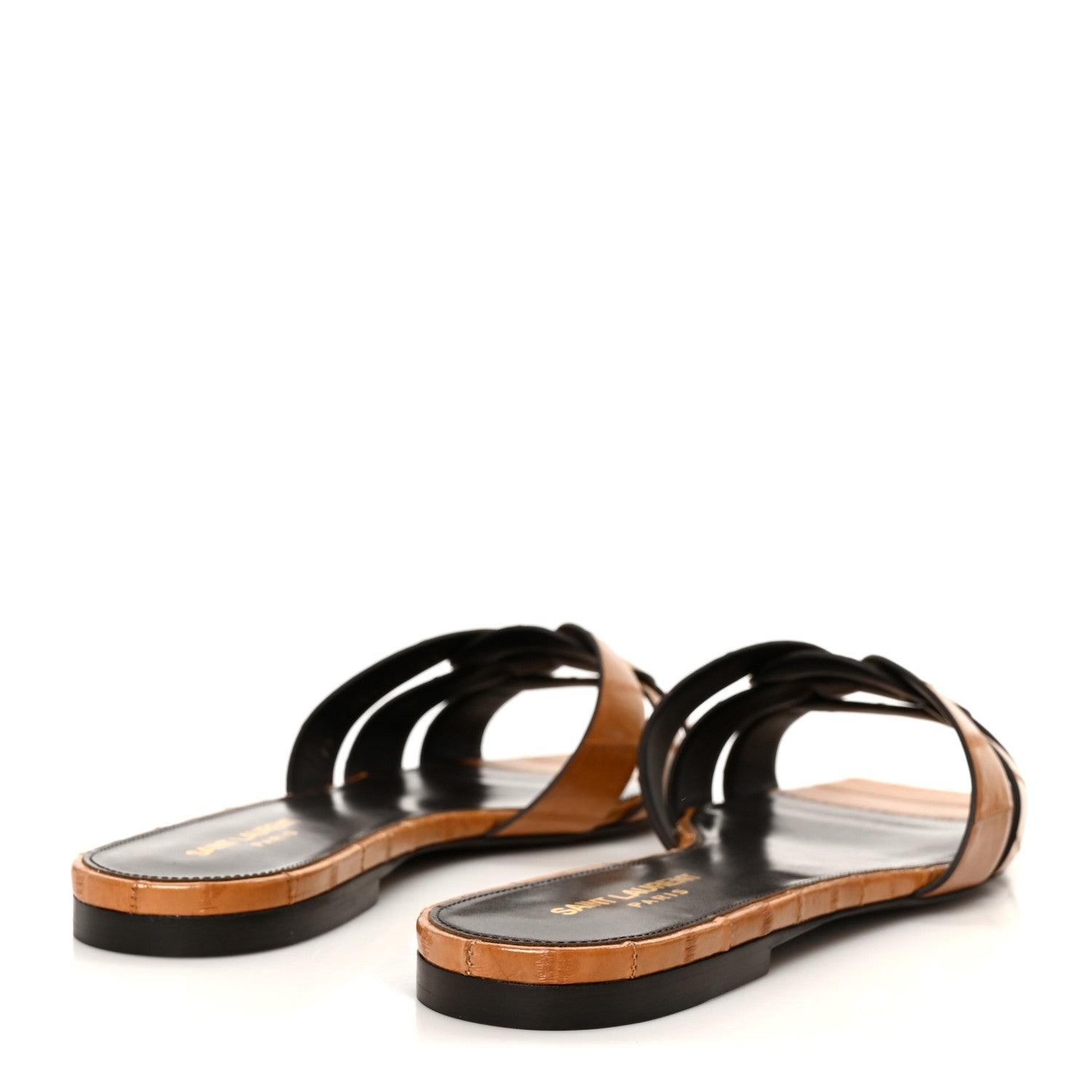 Saint Laurent Panelli Anguilla Tribute 05 Slide Sandals 41 Brave Beige 5 of 10