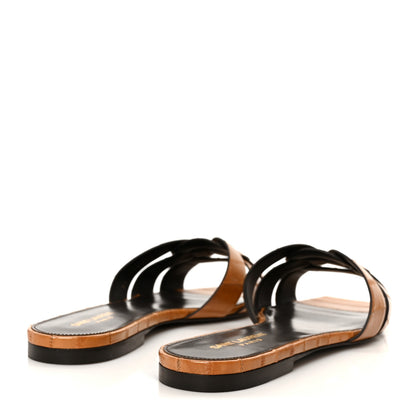 Saint Laurent Panelli Anguilla Tribute 05 Slide Sandals 41 Brave Beige 5 of 10