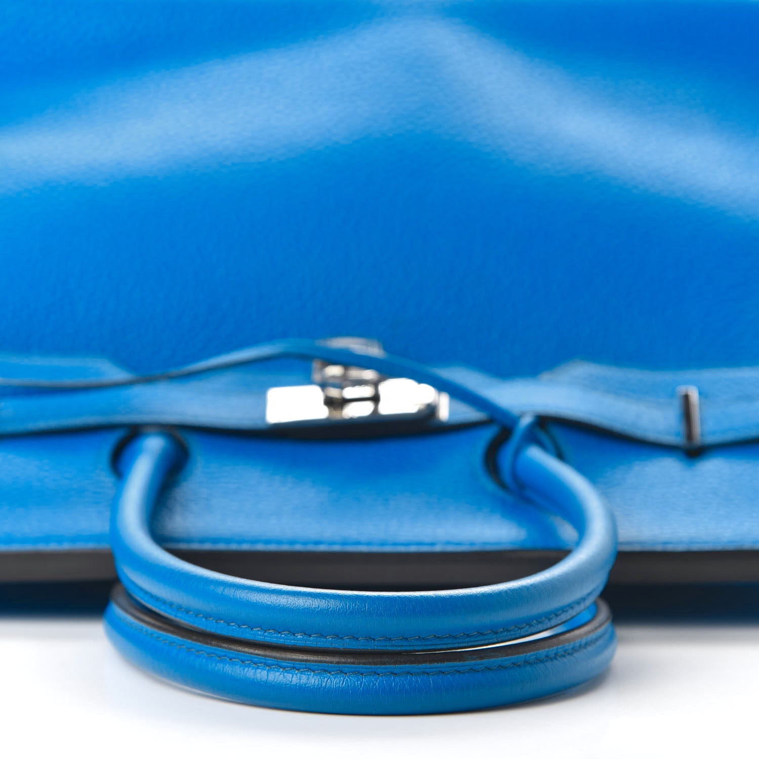 Hermes Taurillon Clemence Birkin 35 Bleu Hydra 25 of 32