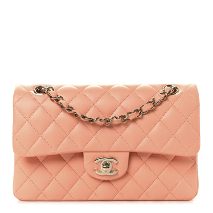 Chanel Lambskin Quilted Small Double Flap Light Orange 1 of 13