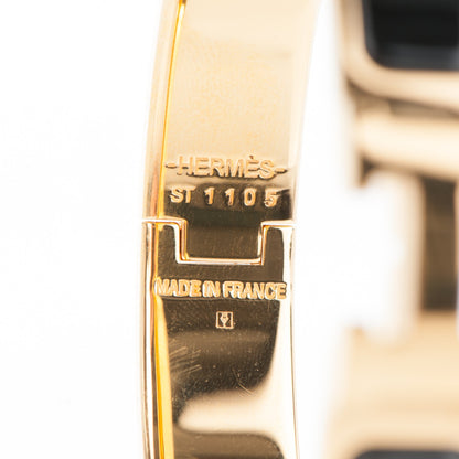Hermes Enamel Narrow Clic Clac H Bracelet PM Black 4 of 4