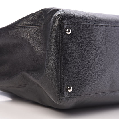 Chanel Calfskin Cerf Executive Shopper Tote Black 9 of 11