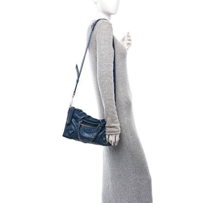 Balenciaga Agneau Classic Silver Hardware S City Bleu Persan 2 of 12