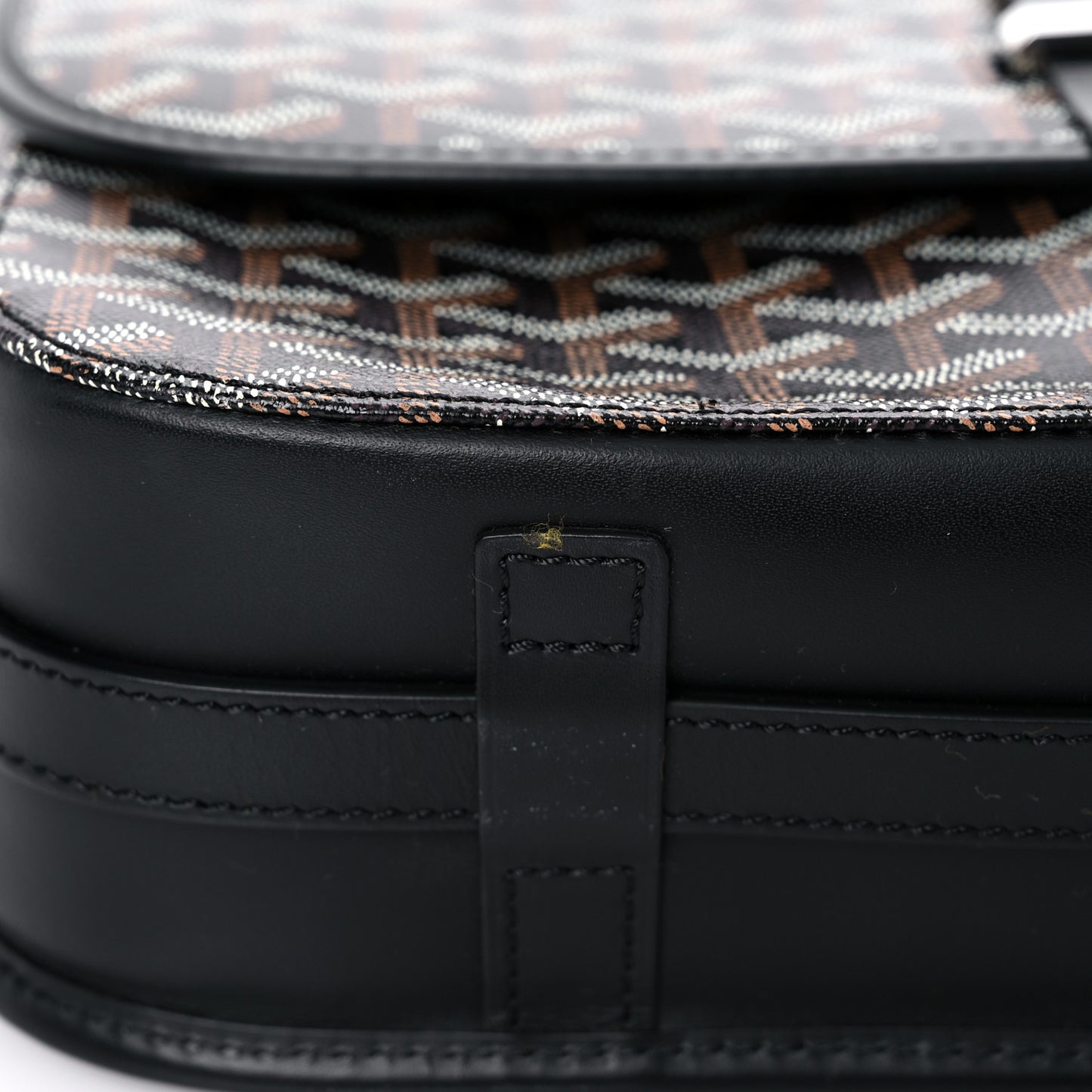 Goyardine Belvedere II MM Messenger Bag Black