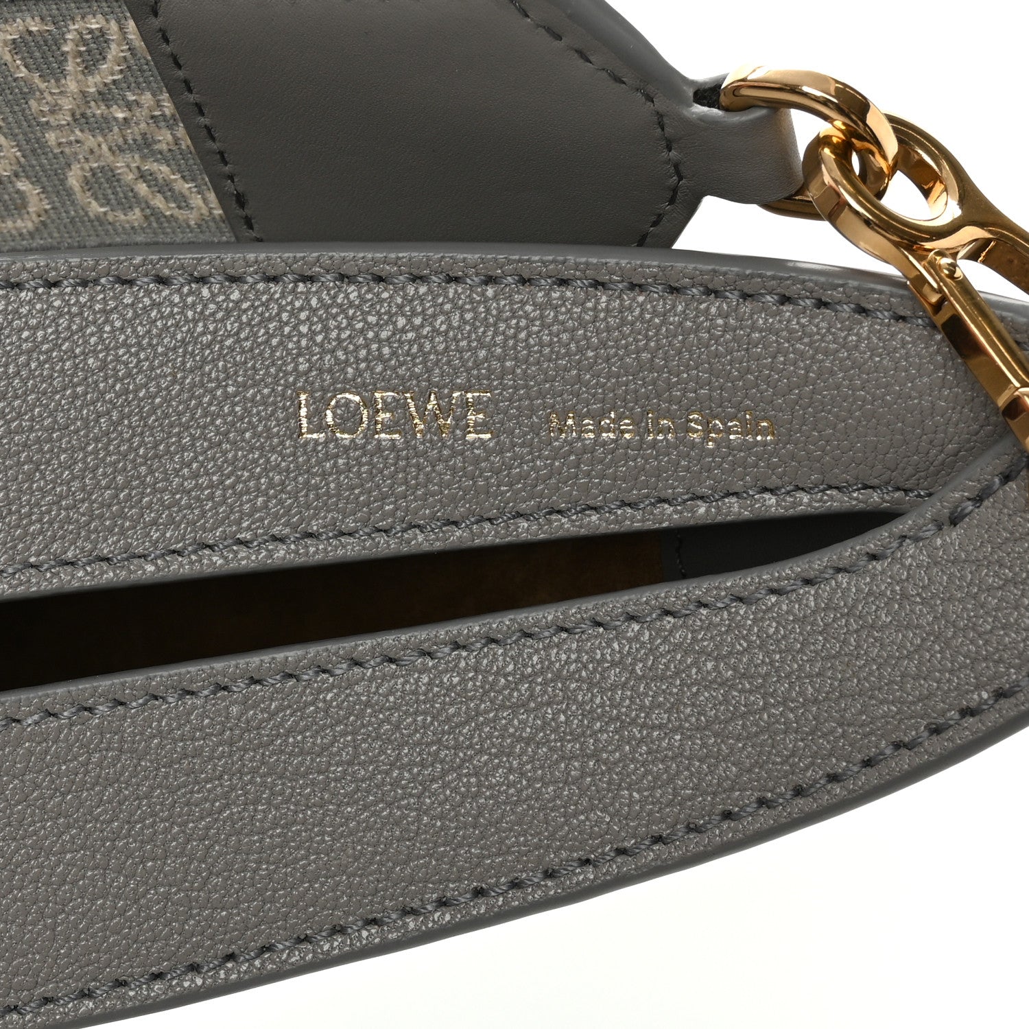 Loewe Satin Calfskin Jacquard Small Luna Bag Pearl Grey 6 of 11