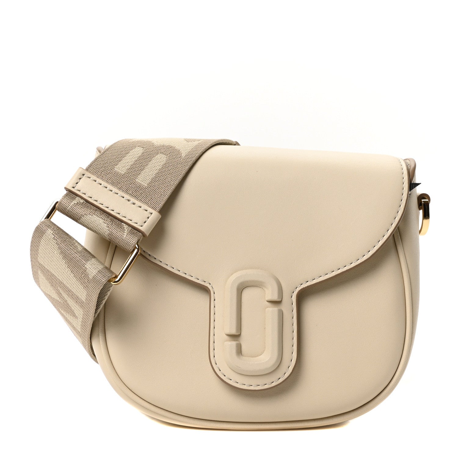 Marc Jacobs Calfskin Small The J Marc Saddle Cloud White 1 of 10