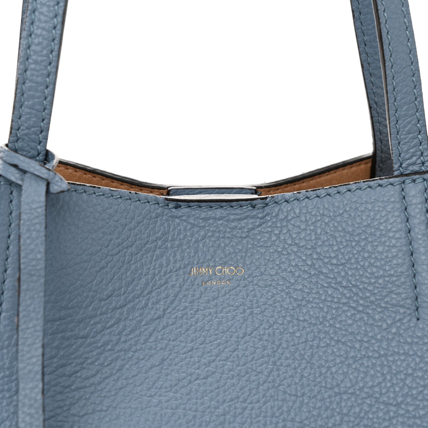 Grainy Calfskin Nine2Five East West Tote Smoky Blue