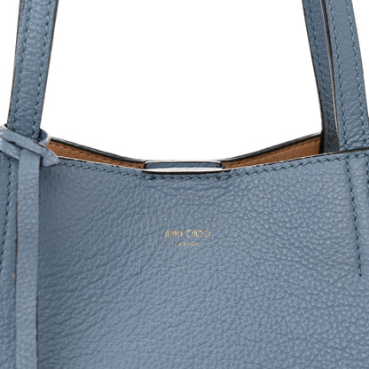 Jimmy Choo Grainy Calfskin Nine2Five East West Tote Smoky Blue 17 of 22