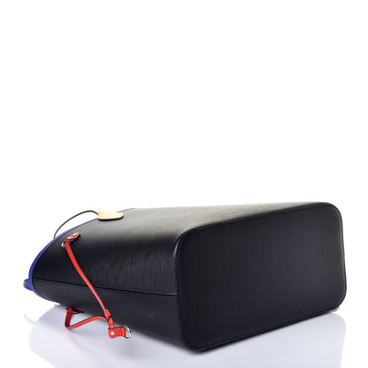 Louis Vuitton Epi Neverfull MM Noir Figue Safran 4 of 10