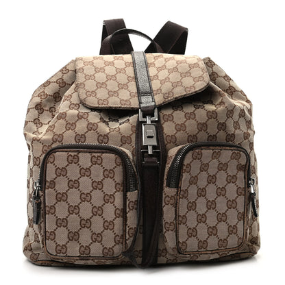 Gucci Monogram Backpack Dark Brown 1 of 11