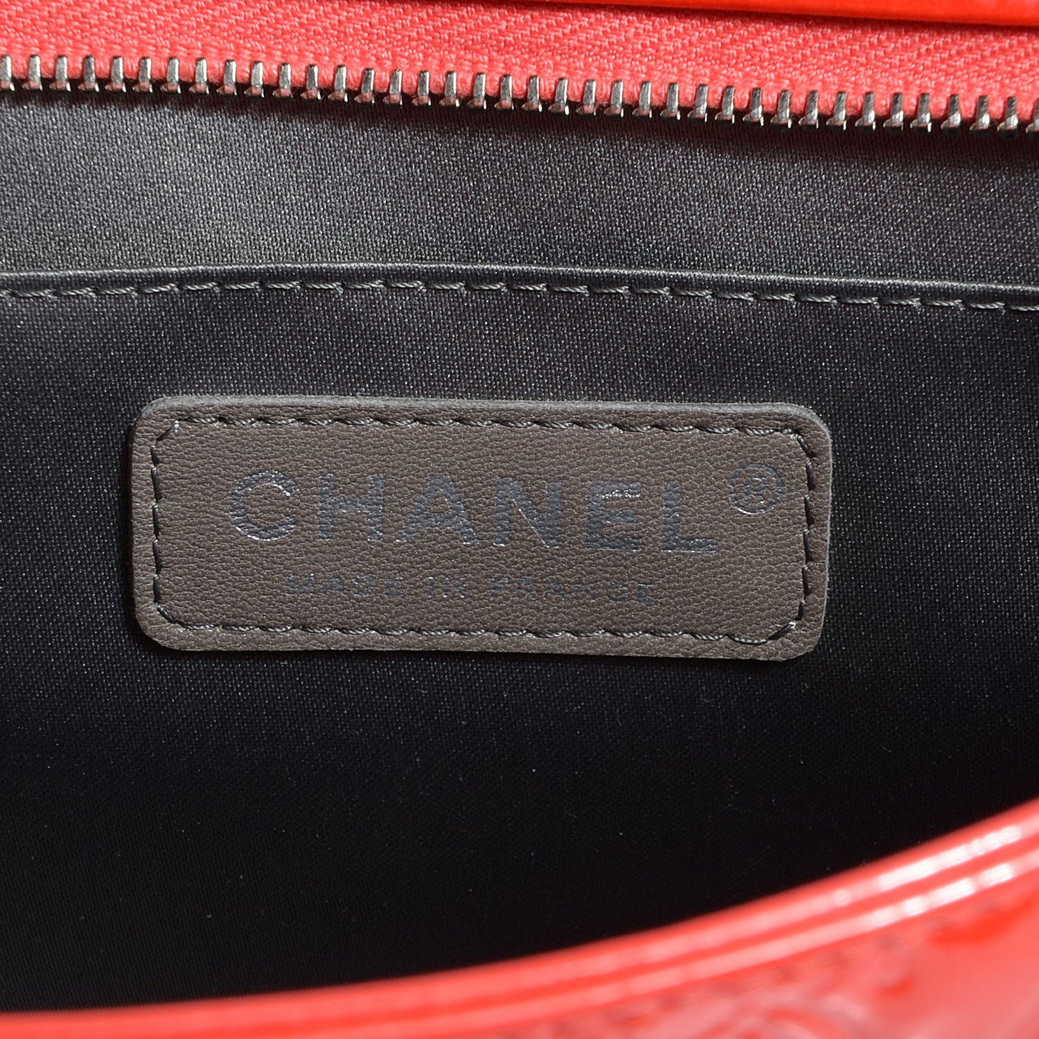 Chanel Patent Calfskin Lucky Symbols Pochette Light Red 6 of 7