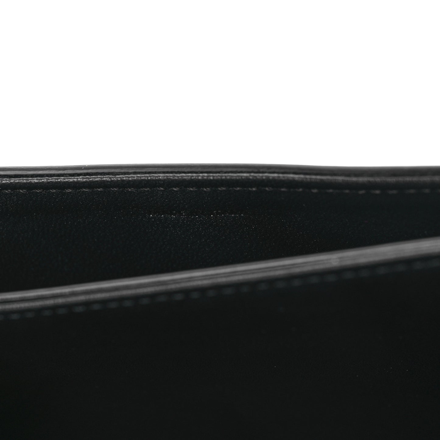 Shiny Calfskin Besace Clea Chain Triomphe Black