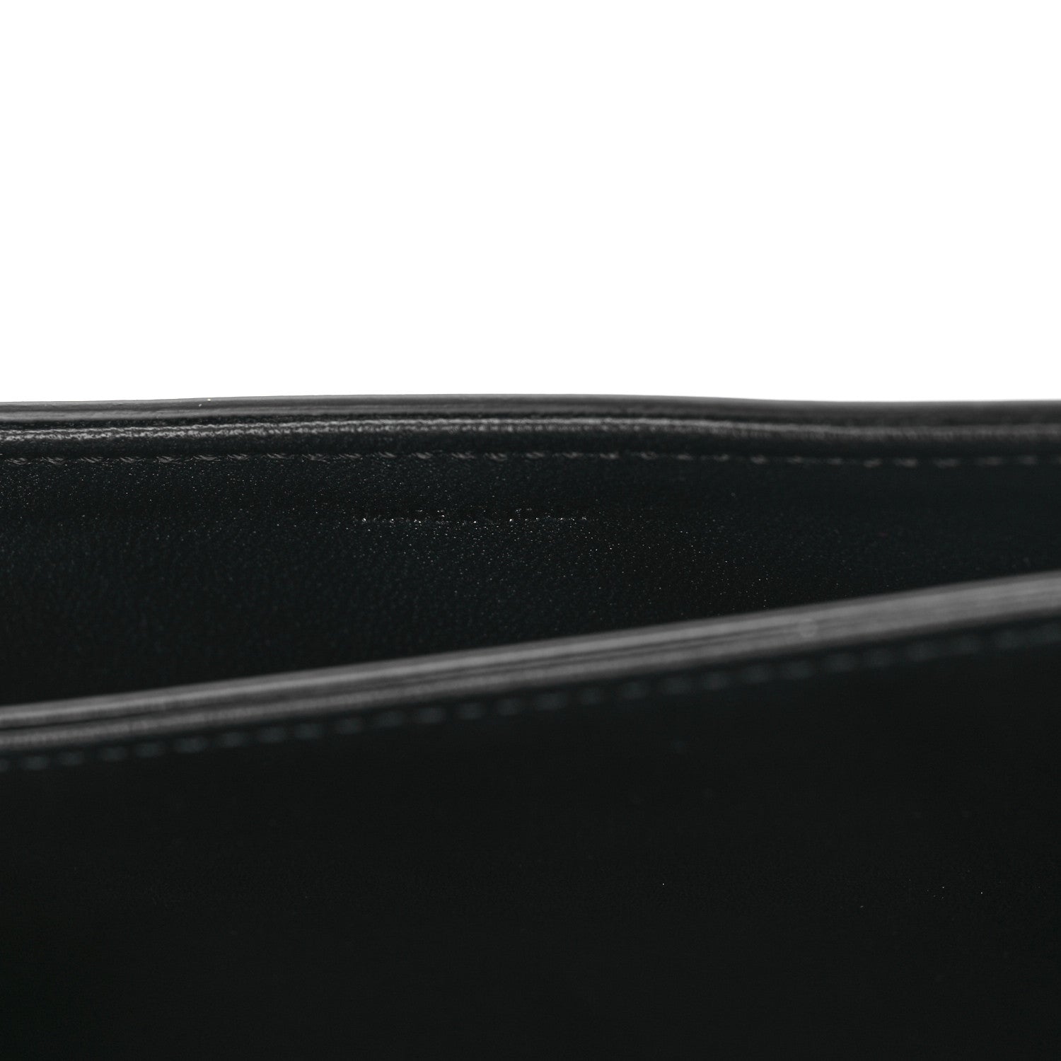 Celine Shiny Calfskin Besace Clea Chain Triomphe Black 7 of 9