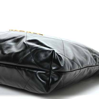 Chanel Shiny Calfskin Quilted Small Chanel 22 Black 11 of 11