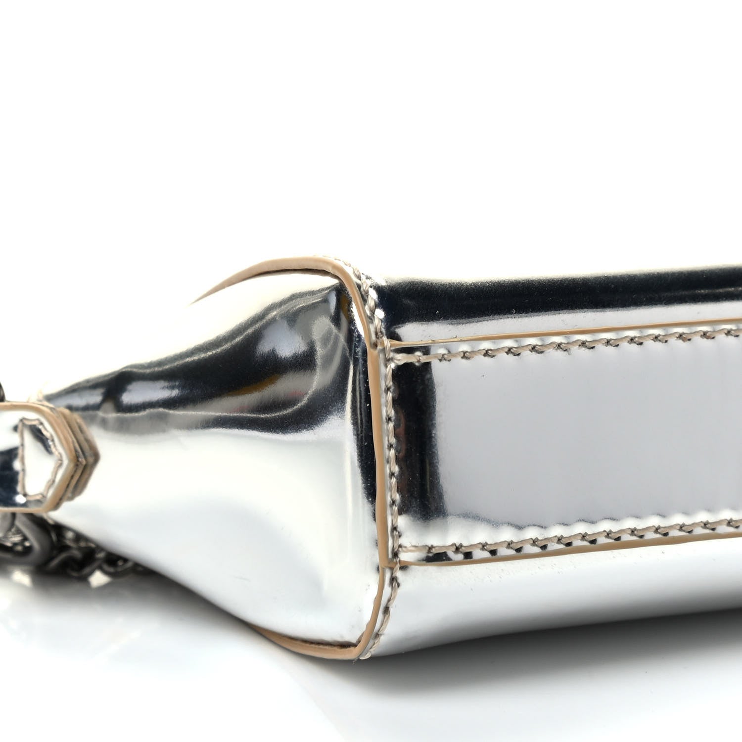 Givenchy Metallic Calfskin Baby Antigona Silver 8 of 9