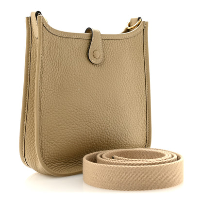 Hermes Taurillon Clemence Evelyne TPM Beige Marfa 3 of 10