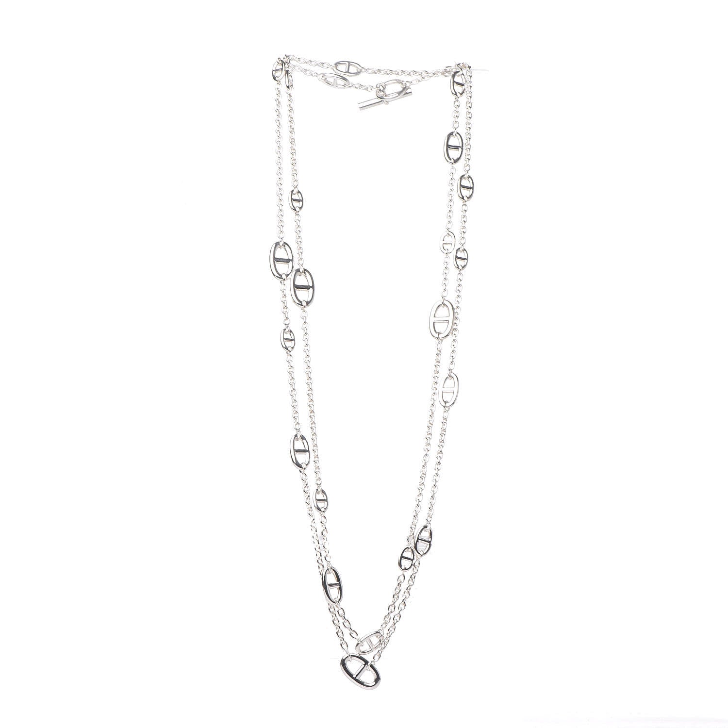 Hermes Sterling Silver Farandole Necklace 120 3 of 6