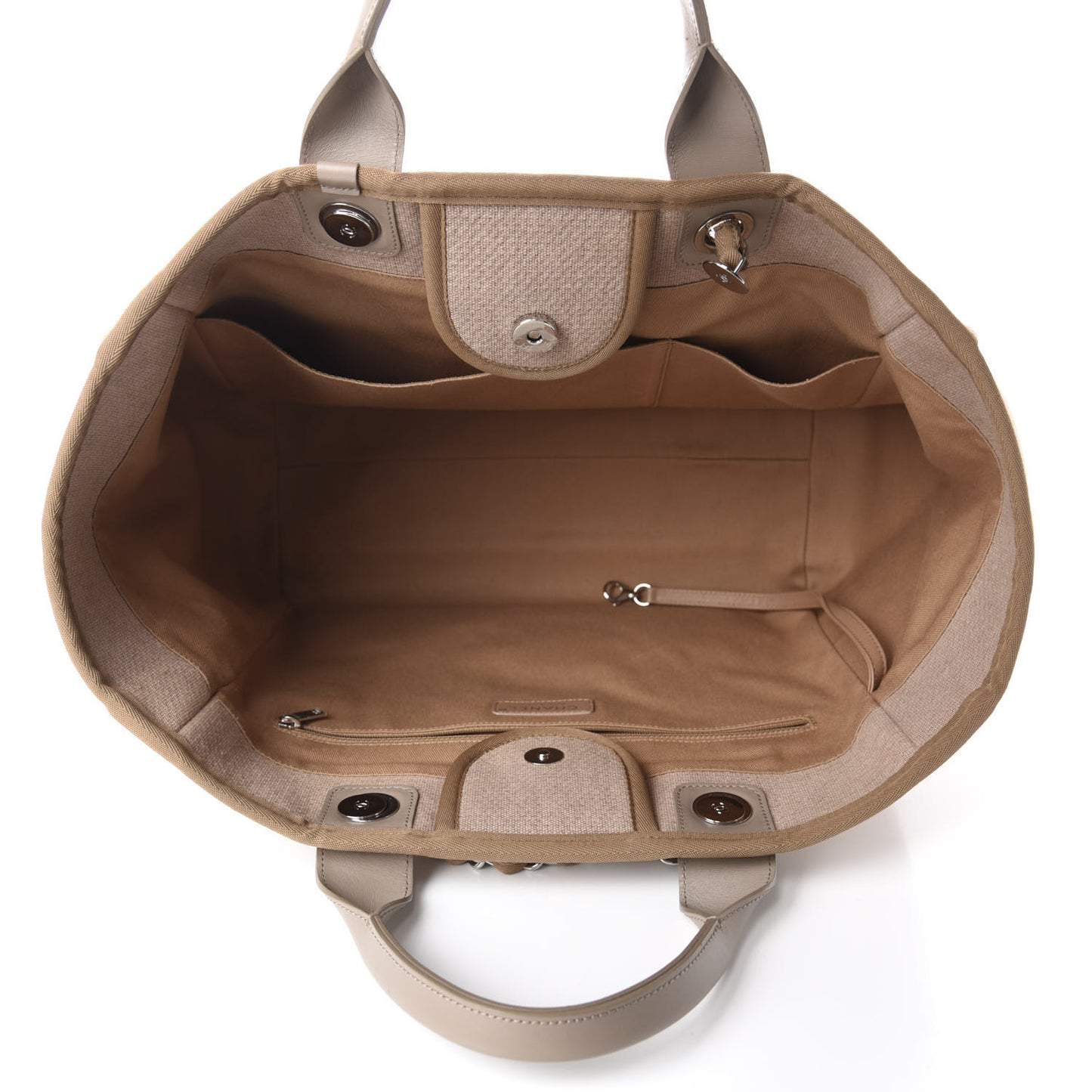 Canvas Medium Deauville Tote Ecru