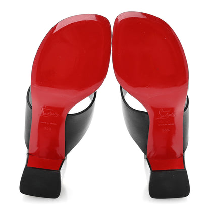 Christian Louboutin Calfskin CL Tongamule 55 Mule  35.5 Black 6 of 10