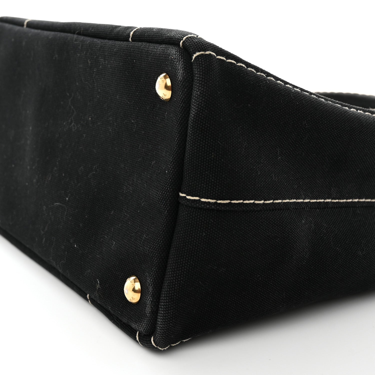 Prada Canapa Small Logo Tote Black Talco 10 of 14
