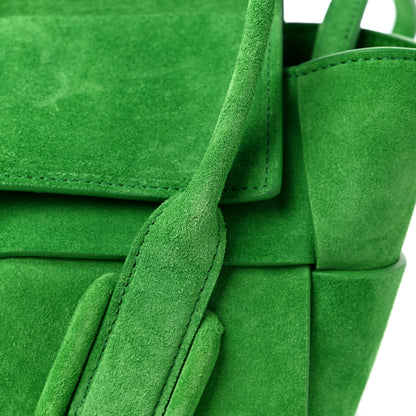 Bottega Veneta Suede Mini Maxi Intrecciato Arco 33 Parakeet 9 of 10