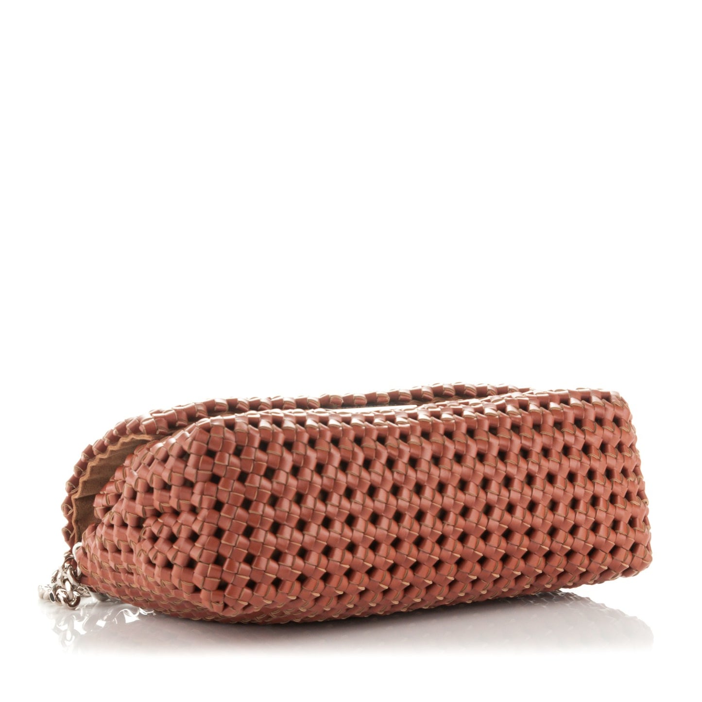 Eco Alter Nappa Weaved Becks Shoulder Bag Brandy