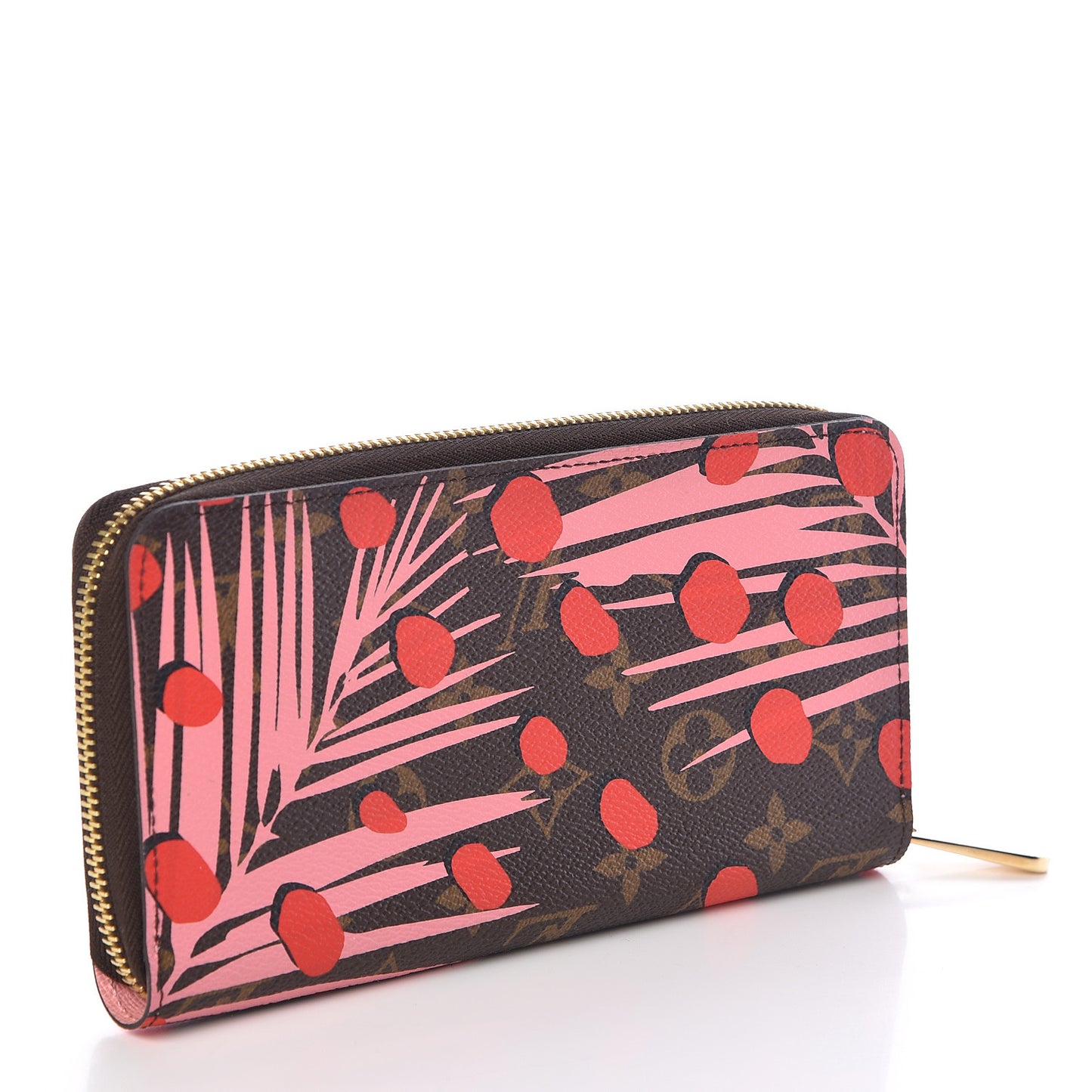 Monogram Jungle Dots Zippy Wallet Sugar Pink Poppy