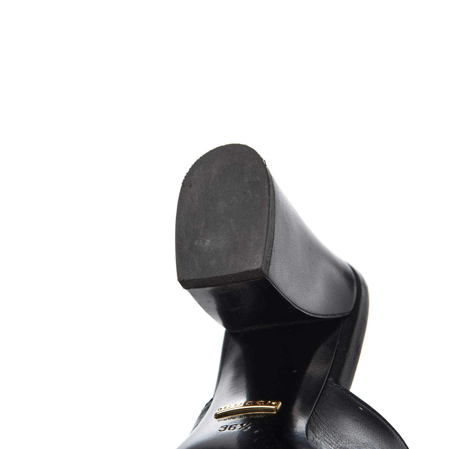 Malaga Kid Horsebit Princetown Mid Heel Mules 36.5 Black