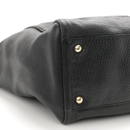 Gucci Pebbled Calfskin Medium Soho Shoulder Bag Black 9 of 13