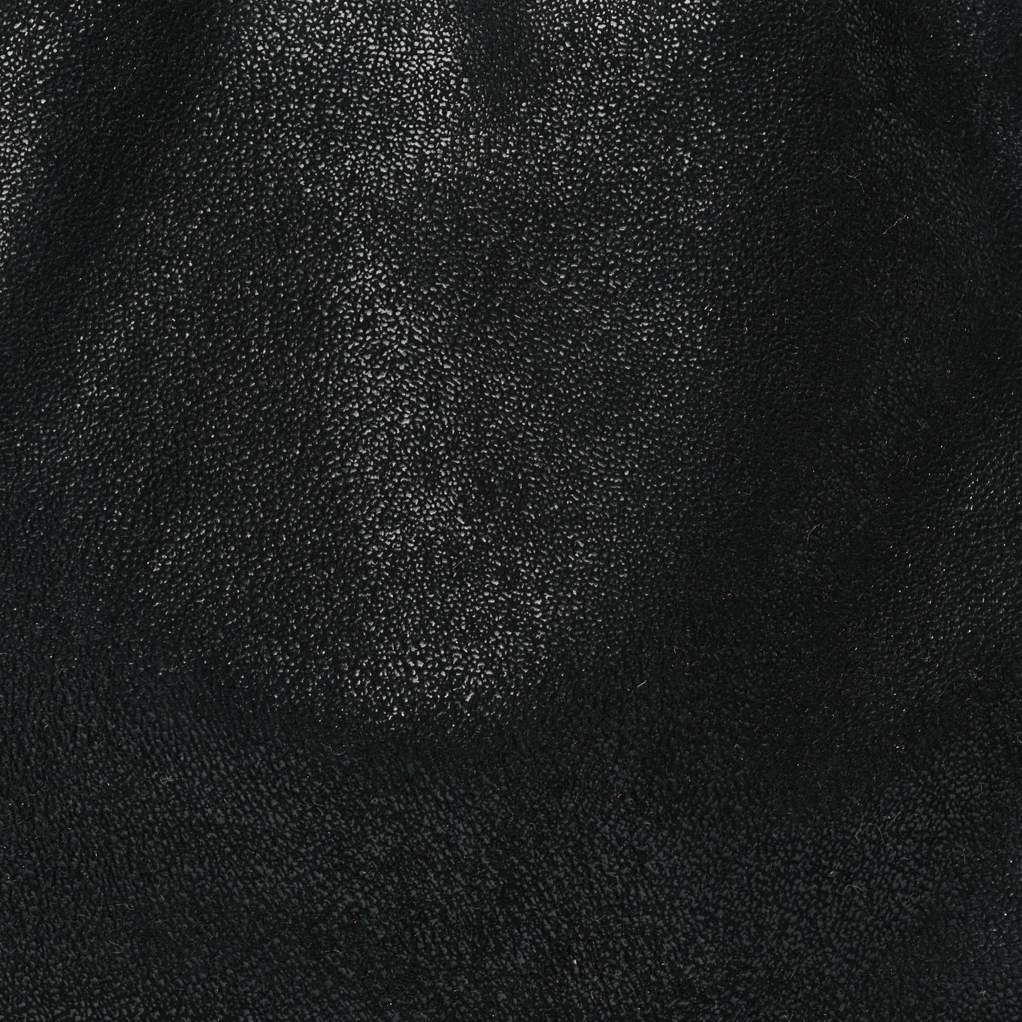 Shaggy Deer Mini Falabella Fold Over Tote Black