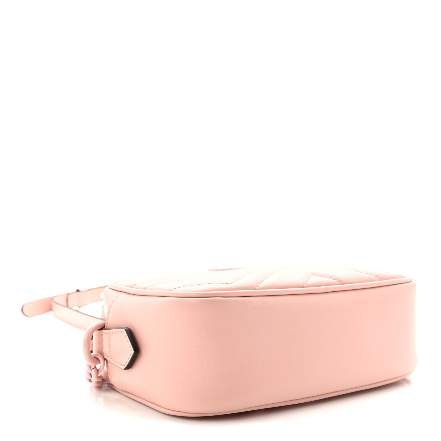 Gucci Calfskin Matelasse Monochrome Mini GG Marmont Chain Shoulder Bag Perfect Pink 4 of 10