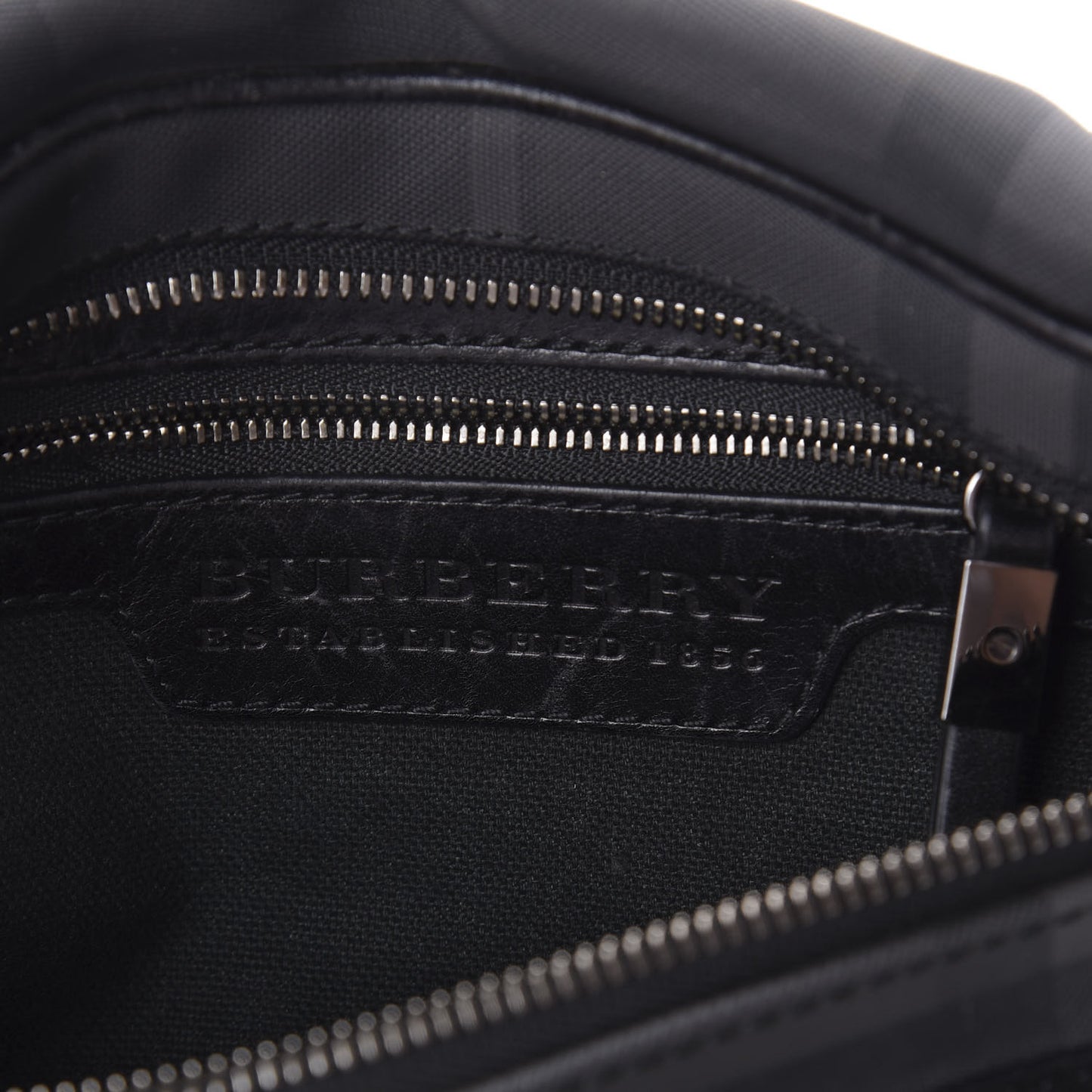 London Check Bum Bag Dark Charcoal