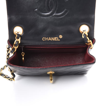 Chanel Lambskin Quilted Mini Square Flap Black 5 of 12