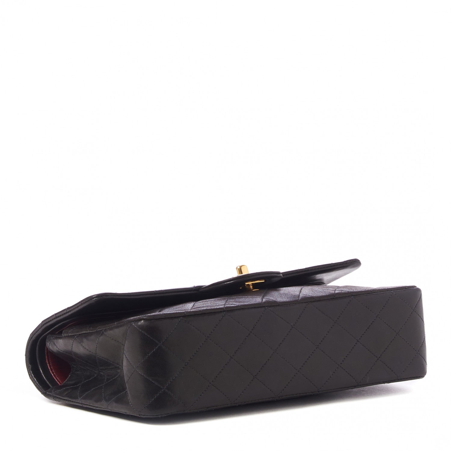 Chanel Lambskin Quilted Medium Double Flap Black 3 of 10