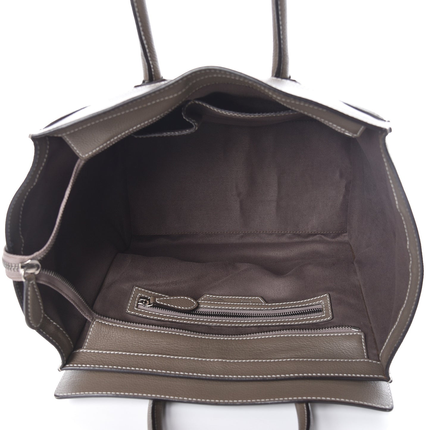 Drummed Calfskin Mini Luggage Souris