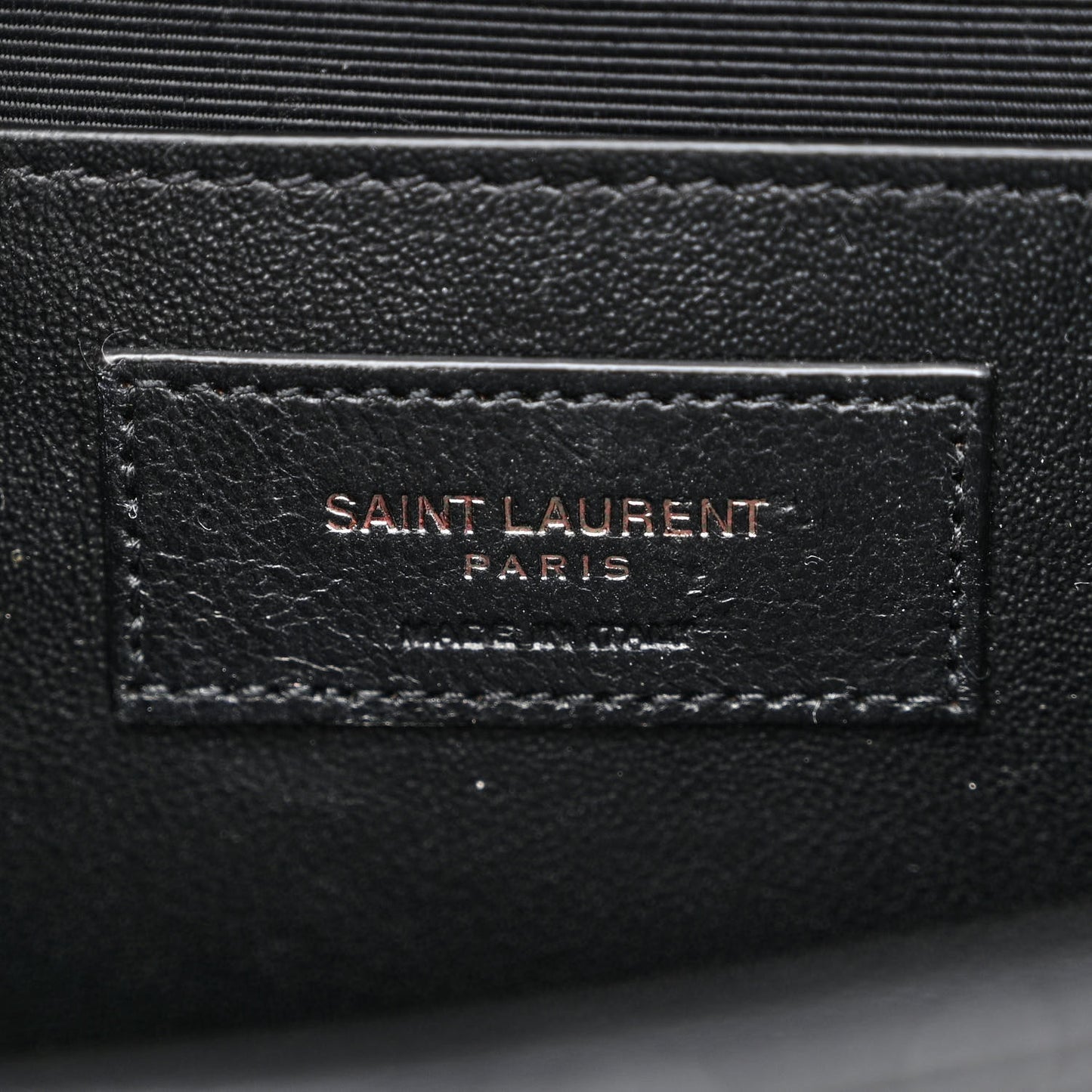Grain De Poudre Textured Mixed Matelasse Triquilt Medium Monogram Monochrome Satchel Black