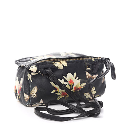 Givenchy Lambskin Magnolia and Moth Print Mini Pandora Black 3 of 10