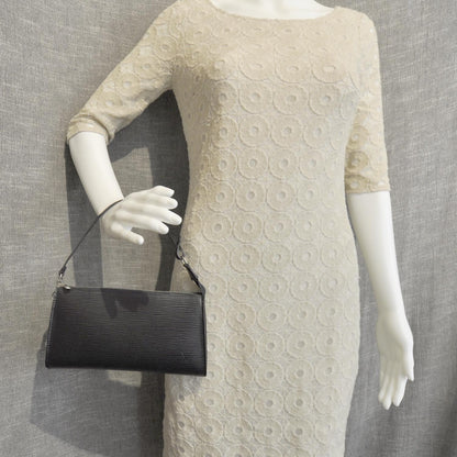 Louis Vuitton Epi Pochette Accessories Bag Black 3 of 8