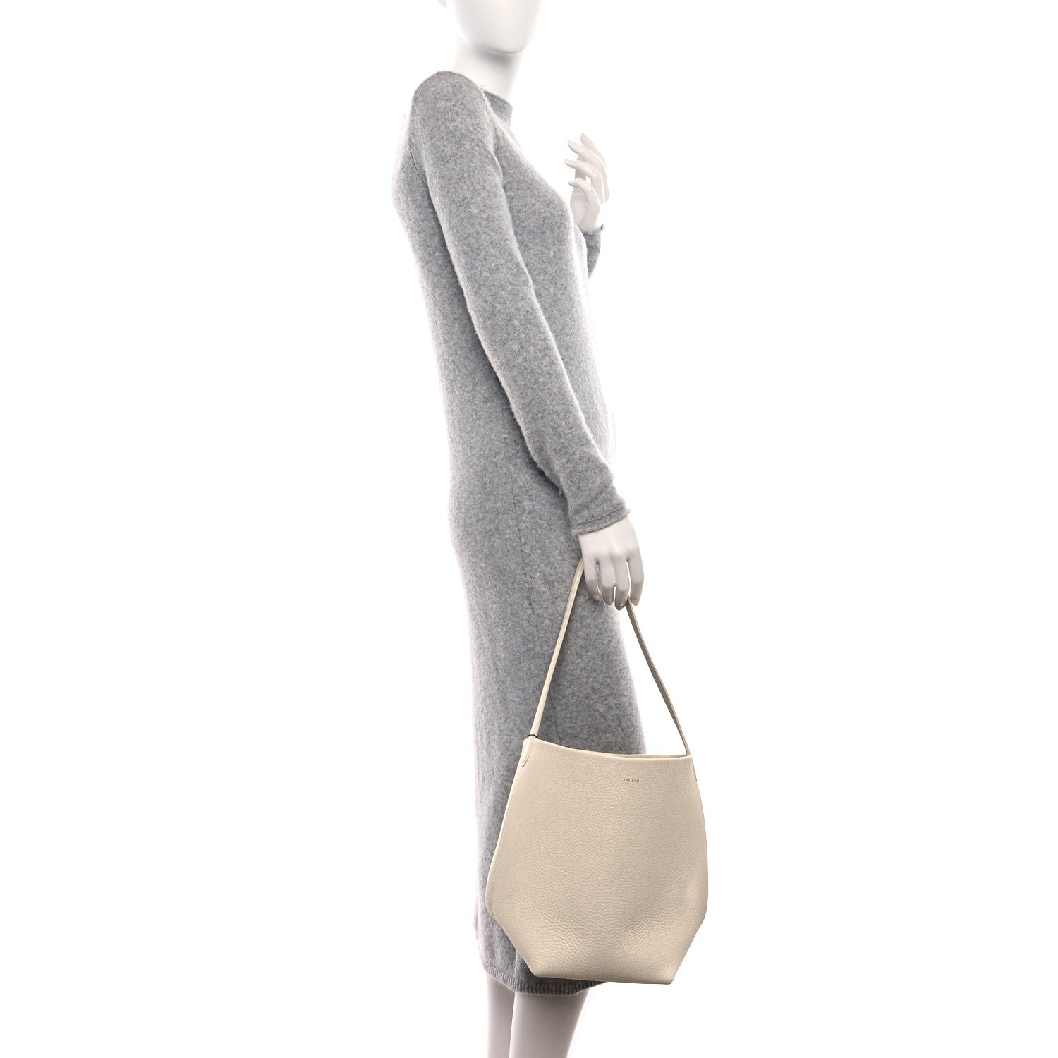 The Row Grained Calfskin Medium N/S Park Tote Ivory 2 of 9