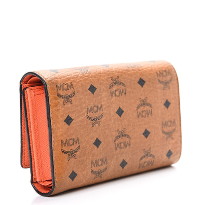 MCM Visetos Tri-Fold Wallet Cognac 2 of 13