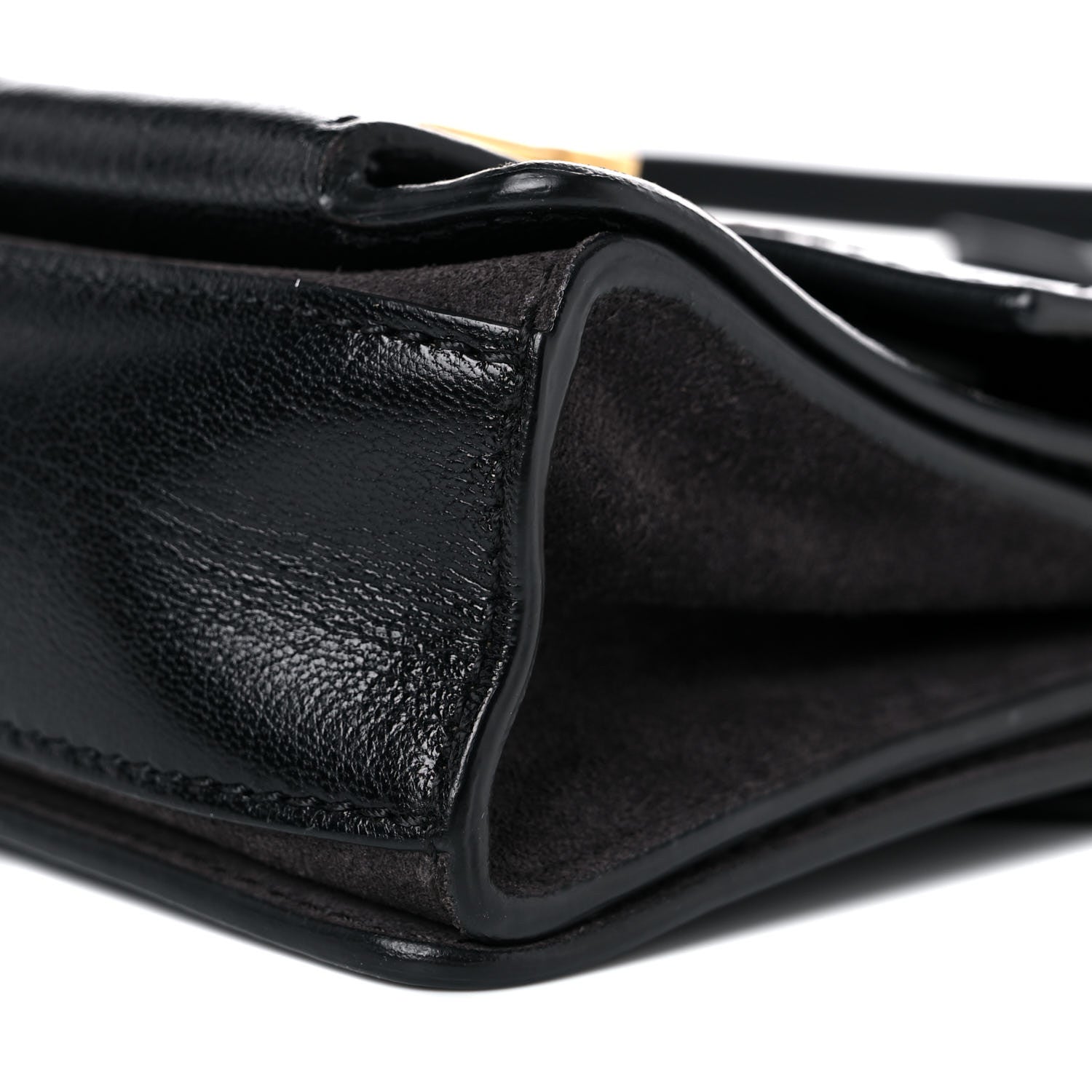 Givenchy Goatskin Suede Mini GV3 Shoulder Bag Black 7 of 8