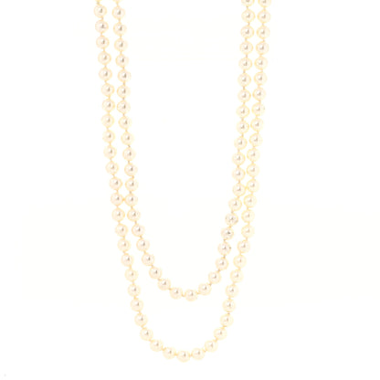 Chanel Pearl Chain CC Long Necklace Gold 1 of 7