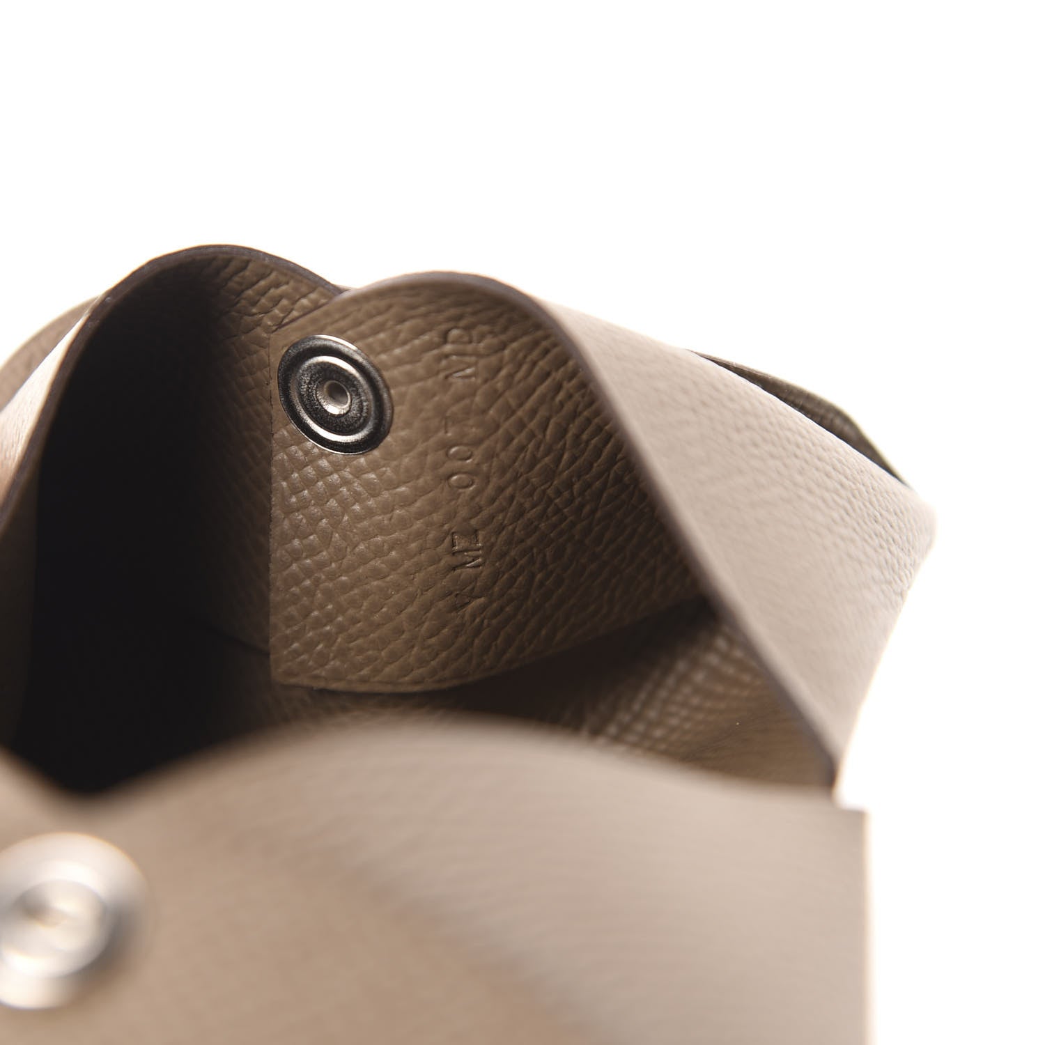 Hermes Epsom Calvi Card Case Etoupe 7 of 8