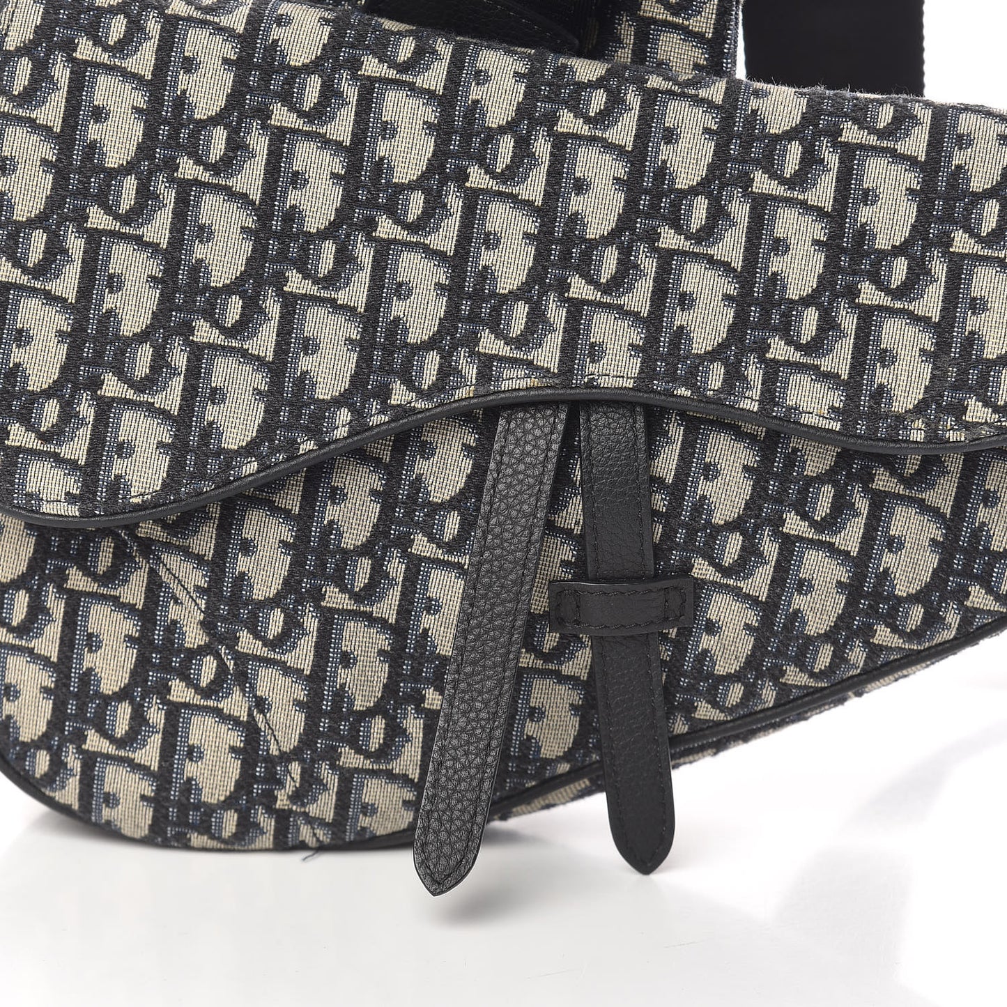 Oblique Mens Saddle Bag Blue