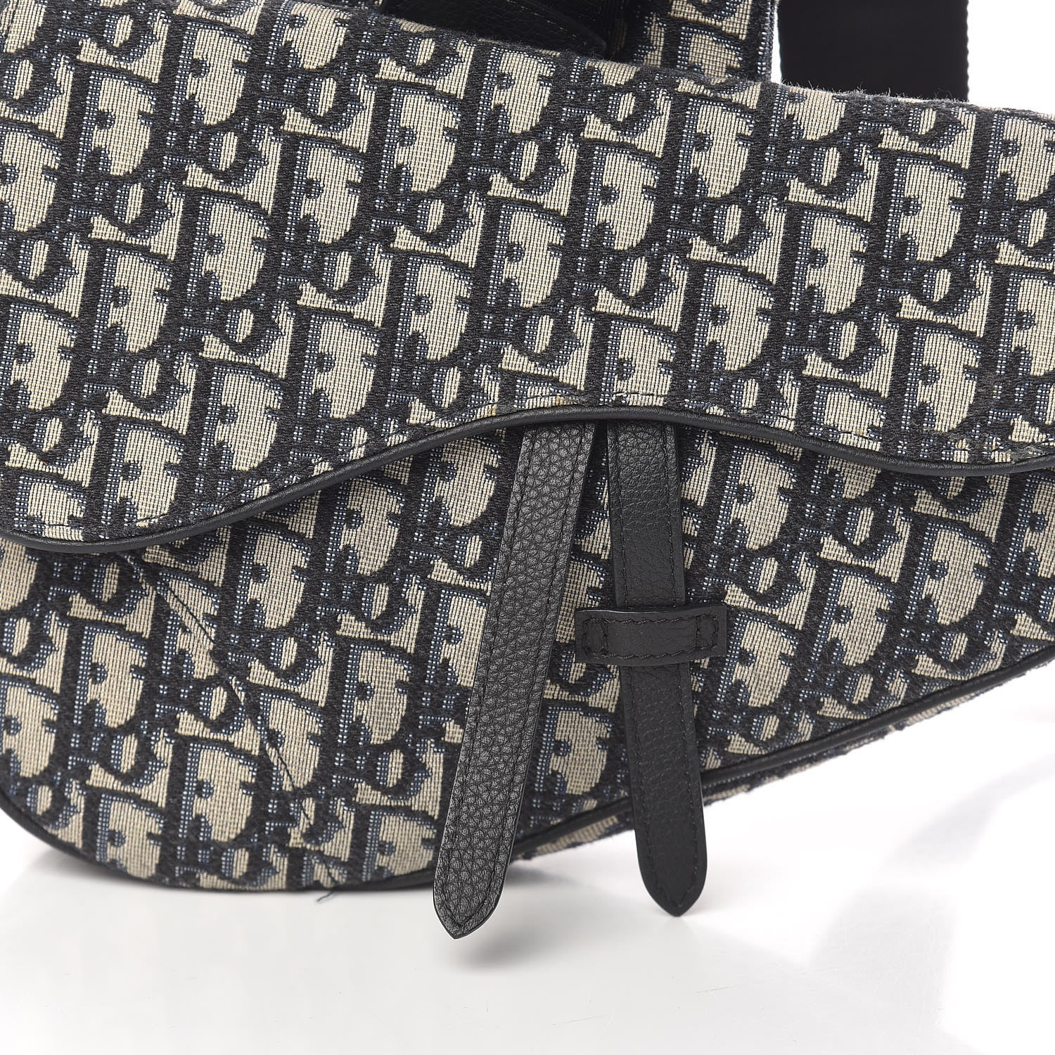 Christian Dior Oblique Mens Saddle Bag Blue 9 of 9