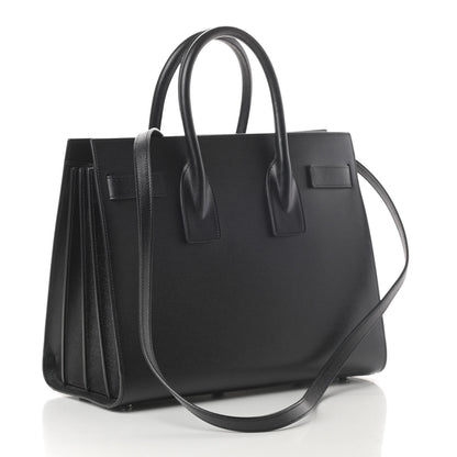 Saint Laurent Grained Calfskin Small Sac De Jour Black 3 of 10