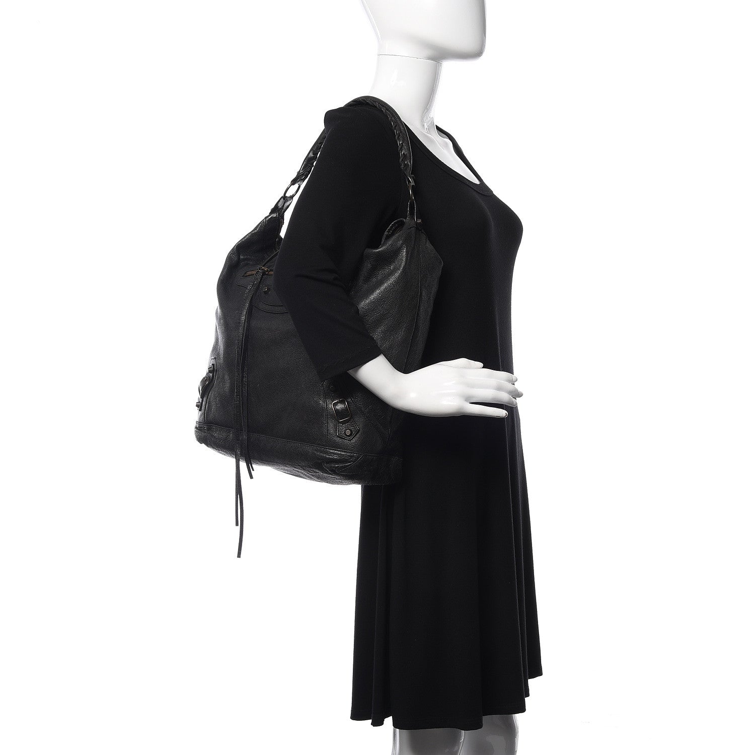 Balenciaga Agneau Classic Hardware Day Hobo Black 2 of 13