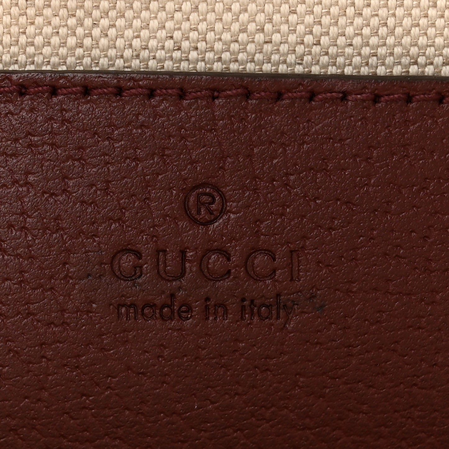 Monogram Textured Dollar Calfskin Mini Horsebit 1955 Top Handle Bag  Sahara Rubino Chardonnay