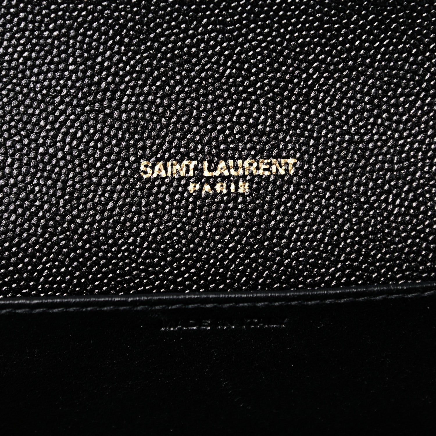 Saint Laurent Grain De Poudre Uptown Chain Wallet Black 6 of 9